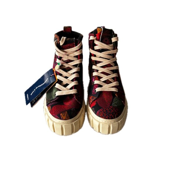 SALE ~  FARM Rio Leopard Mushroom Flatform High Top Sneaker Womens Size 8 NEW - Picture 3 of 8